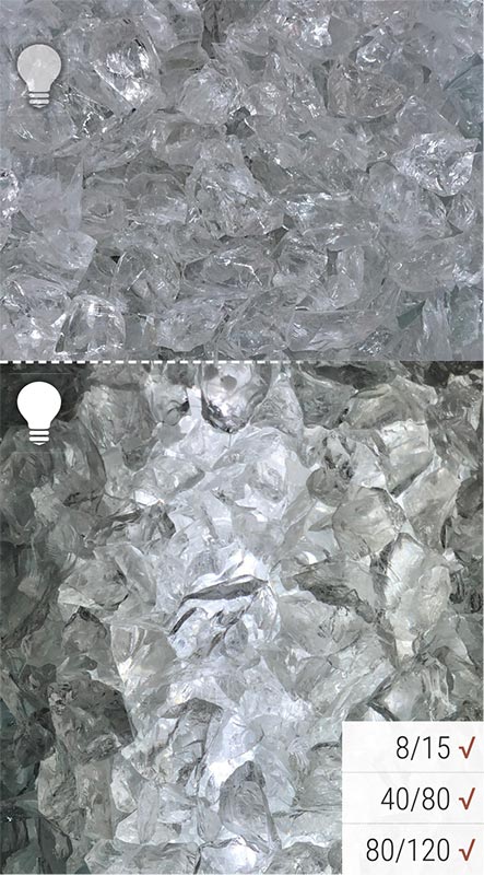 Glassteine crystal