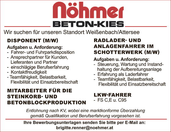 Jobs Disponent Produktion Fahrer